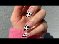 Tuto ongles gel – 🐄 peau de vache | cow nail art #nailart #naildesign #cownails