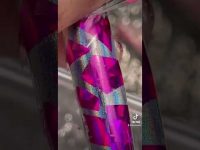 Fresh Chrome & Cut Up Foil Nail Art ✂️💅🏽 #nails #nailtutorial #acrylicnails #nailart