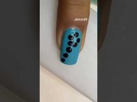 Easy flower nail art design #nailart #jaincraft #shorts