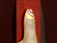 No tools nail art design / floral nail art design…#shorts #nailart