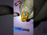 needle nail art simple and easy nailart