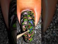 drag marble nail art tutorial #nailart #trending #subscribe