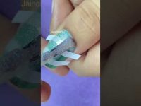 Easy nail art design beautiful nail art #jaincraft #nailart #shorts
