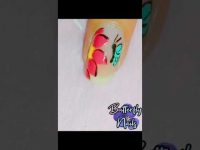 Flower nail design | Nail Art 244 design #nailart #nails #shorts