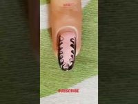 Easy nail art tutorial without tools |DIY| |home| #shorts #nailart #nails