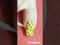 Yellow Beautiful Nail Art💅#shorts #viralshorts #ytshorts #youtubeshorts #short #nails #nailart #nail