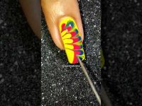 Easy No Tool Nail Art Pt.42 Drag Marble Nails #shorts #nailart #nails #easynailart #diy #naildesign