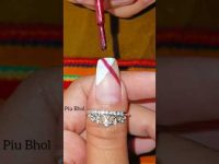 Simple nail art design #shorts #nailart