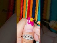 Smiley Flower Nail Art Design 🤩 #nailart #shorts