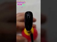 Black nail with Dimond nail art | #nailart |#shorts |#youtubeshorts || #beautyhacks |