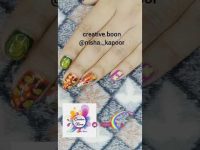 easy floral nail art #2022 #trending #nailart #shorts #CreativeBoon #NishaKapoor(कुदरत)