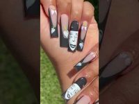 Nail art freestyle 🎭 #explore #fyp #acrylicnails #nailart #nailinspo #nailsnailsnails