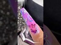 Polygel Butterfly 🦋🦋 Nail Art part 3.#shorts #like #subscribe #comment #sparklespecialist #nailart