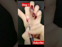 Easy Glitter Nail art for Beginners Step 1 #nailart #shorts #explore #subscribe #fyp #diy #viral