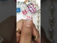 simple heart shape nail art design 2022 #shorts #nailart