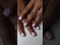 Short square aura chrome nail art | trendy fall nail designs #nailart #nails