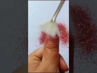 Glittered Pink Flower Nail Art #nailart #nailartdesign #glitterednails #trending #diy #diynailart