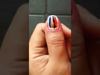 Simple And Easy Nail Art Design #nailart #nailartdesign #trending #trendingshorts #diy #diynailart
