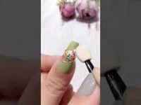 Green Nail Art #nailart #beauty #kuku #diy