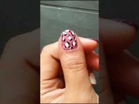 Pink Leopard Nail Art Design #nails #nailart #nailartdesigns #diy #trending #trendingshorts