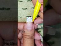 simple sketch pen nail art design #shorts #nailart