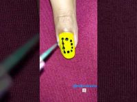 easy nail art D alphabet design.. #nailart #shorts