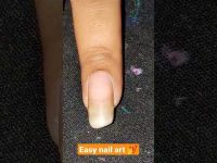Easy nail art in home 💅 #shorts #nailart #nails #easynailart #youtubeshorts