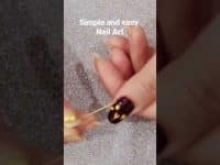 Easy Nail Art Design #shortvideo  #nailart #nail  #simplenailart  #ytshort  #mehsimcreations #nails