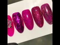 Nail Art Idea Fuchsia