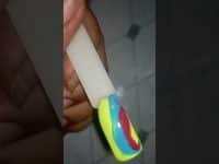 Simple Nail Art Design Creative #nailart #nails #naildesign