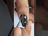 Galaxy nail art | Magnetic polish | #shorts #nailart #shortvideo #nail by Nail delights💅