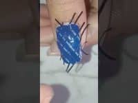 Very beautiful nail art with striping tape 😊😊💅💅 #shorts #nailart #minecraft