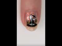 golden witchy nail art #shorts #nailart #nails