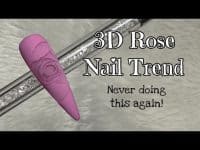 3D Rose Nail Trend Tutorial