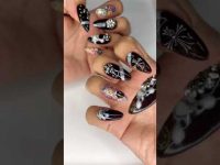 Dark Smiley Nail Art #nails #nailart #naildesign #halloween #네일 #네일아트 #셀프네일 #nailsart #cute #kawaii