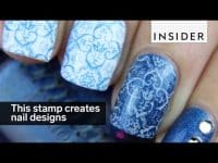 This stamp creates awesome nail designs
