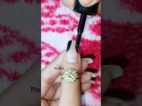 Black cat nail art design #nailart #shorts