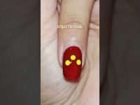 best brown and yellow nail art design #shorts #nailart #styletopeak #trending