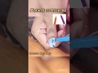 Sketch nail art #easynailart #nailart #naildesign #shorts  #youtubeshorts #drymarblenailart #short