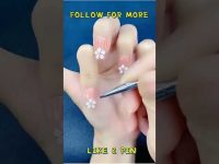 nail art designs and easy mekup tutorial #shorts #nailart