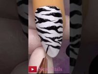 Zebra Nails Art#shorts #nailart#2022 Youtube New Nails