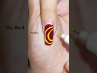 Nail Art Corner Flower Design #nailart #shorts