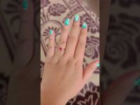 Easy Marbel Nail Art using straw #nails #nailart #shorts 22