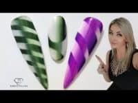 Optical illusion ombre french trend. Double ombre nail art in different shapes and lengths.