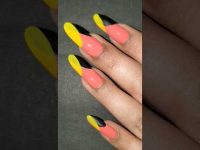 No tool Nail art with Colorsoul Peach Crush #shorts #nailart2022 #nailart #notoolsnailart #nails