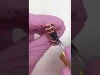 Cosy Heart Nail Art using GLITTERBELS #shorts