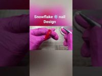 Christmas nail design – Snowflake ❄️ nail art💅🏻 #nailart #nails #naildesigns2022 #christmasnails