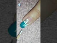 Snowflake Winter Nail Art Tutorial- French Manicure #shorts #nailart | Rose Pearl