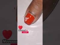 1min nail art #redandwhite #shorts #youtubeshorts #easynailart #ytshorts #shortnails #nailart #nails