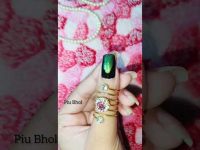 Christmas tree 🌲 nail art design 💅 #nailart #shorts